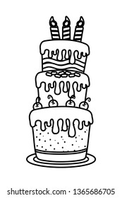 birthday party element cartoon