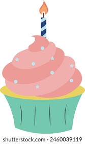 Birthday Party Element. Vector Illustration