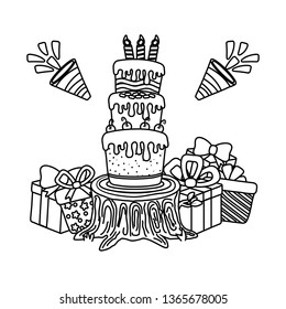 birthday party festive cartoon