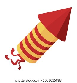 birthday party fireworks isolated icon