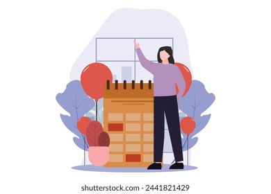 Birthday Party Flat Design Illustration