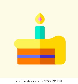 Birthday Party Flat Icon Vector Graphic Download Template Modern