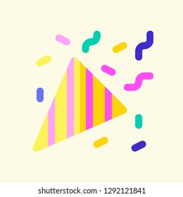 Birthday Party Flat Icon Vector Graphic Download Template Modern