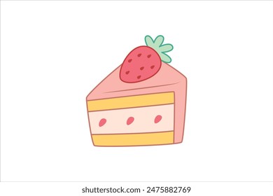 Birthday Party Flat Sticker Design
