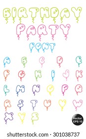 Birthday Party Font.