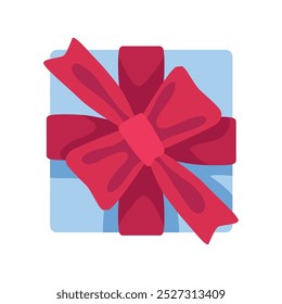 birthday party gift box isolated