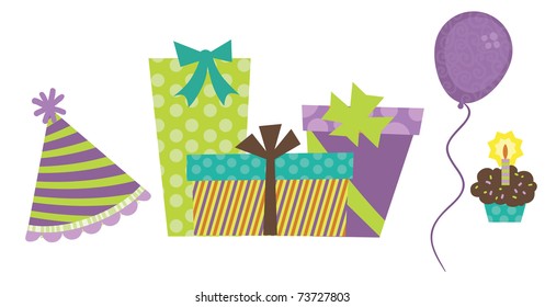 Birthday party graphics