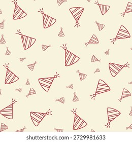 Geburtstagsparty Hut attraktives Element trendy Design Vektor Illustration bunter Hintergrund.eps