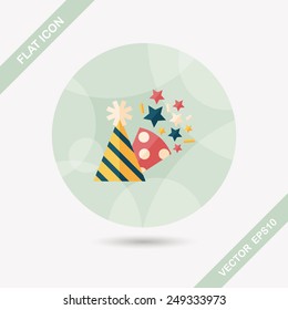 birthday party hat flat icon