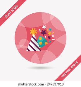 birthday party hat flat icon