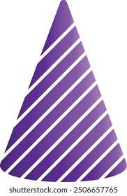 Birthday Party Hat Illustration. New Year Hat. Vector Illustration in Flat Style.