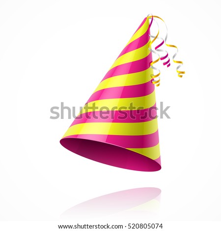 Birthday party hat vector illustration