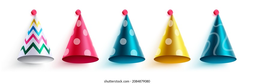 Geburtstagsfeier hat Vektordesign. Herzlichen Glückwunsch zum Geburtstag mit bunter Party, die Element einzeln auf weißem Hintergrund feiert für Kinder Geburtstag Grußkartendekoration. Vektorgrafik.
