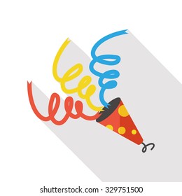 birthday party horn flat icon
