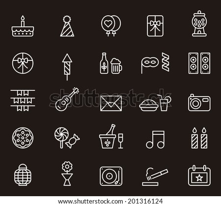 Birthday Party icons