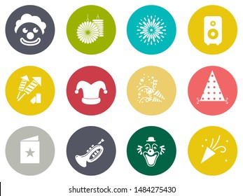 Birthday Party Icons - Vector Celebration Icons, Event Icons, Happy Birthday Party