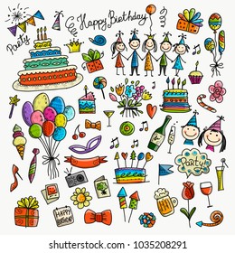 Birthday Party, Icons For Your Design