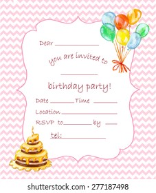 Birthday party invitation