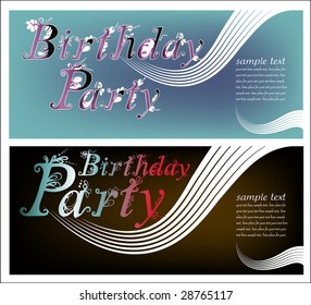 birthday party invitation