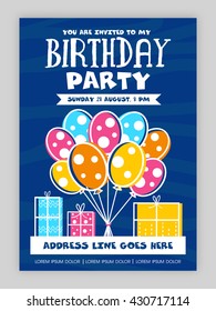 Birthday Party Invitation Card design