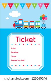 birthday party invitation ticket