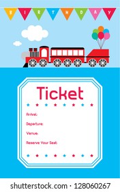 birthday party invitation ticket