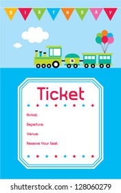 birthday party invitation ticket