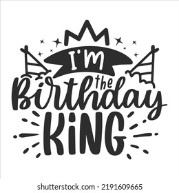 Birthday Party Lettering Quotes for Poster and T-Shirt Design 