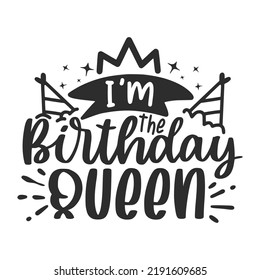 Birthday Party Lettering Quotes for Poster and T-Shirt Design 