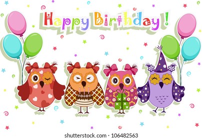 Birthday party owls set