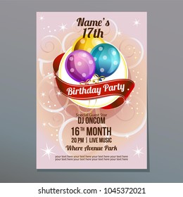 birthday party poster