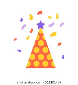 Birthday party set icons or elements
