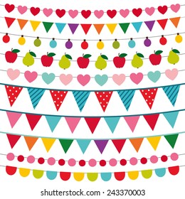 Birthday party vector decoration