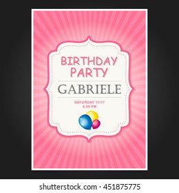 Birthday Party Vector Design