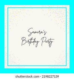 Birthday Party Vector Design illustration