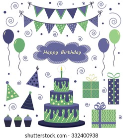 Birthday party vectors