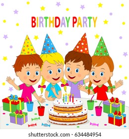 Birthday Party Cartoon Images Stock Photos Vectors Shutterstock