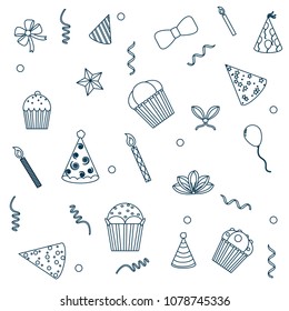 Birthday pattern background