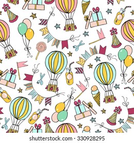 birthday pattern - illustration