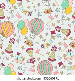 birthday pattern - illustration