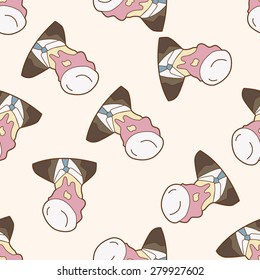 Birthday Pie Throwing , Cartoon Seamless Pattern Background