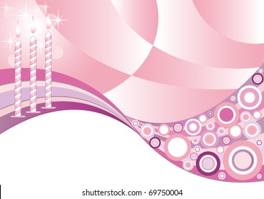 birthday pink background