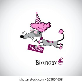 Birthday poodle