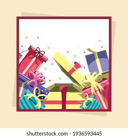 celebración de sorpresas de las cajas de regalo de cumpleaños