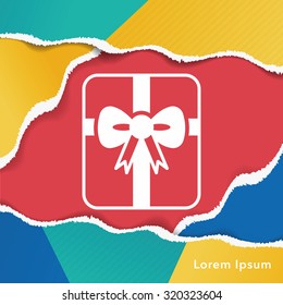 birthday present icon