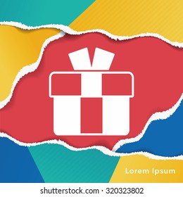 birthday present icon