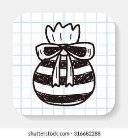birthday presents doodle drawing