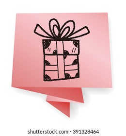 birthday presents doodle drawing