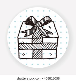 birthday presents doodle drawing