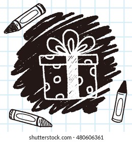 birthday presents doodle drawing